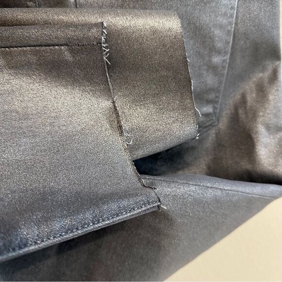 Frank & Eileen Sligo Italian Waxed Denim Jeans Size 29 Silver Metallic Dime - Picture 10 of 13